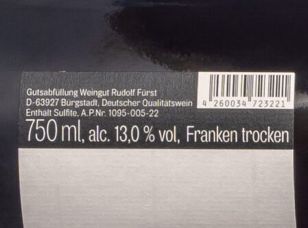 Fürst, Tradition Spätburgunder