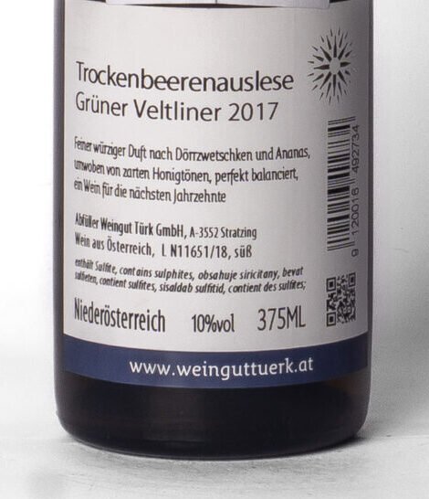 Türk, Trockenbeerenauslese