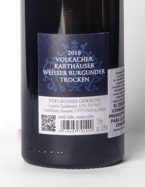 187914 GG B Juliusspital Volkacher Karthäuser Weisser Burgunder GG