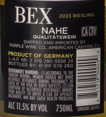Bex, Riesling