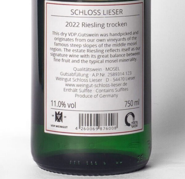 Schloss Lieser, Riesling Trocken