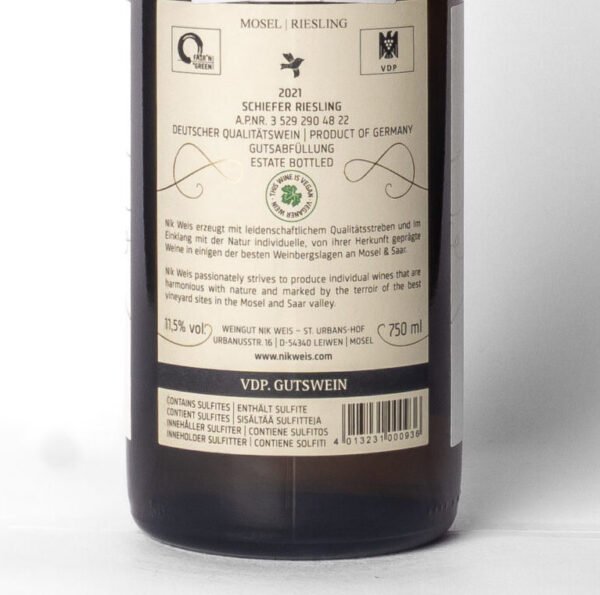 Nik Weis, Schiefer Riesling