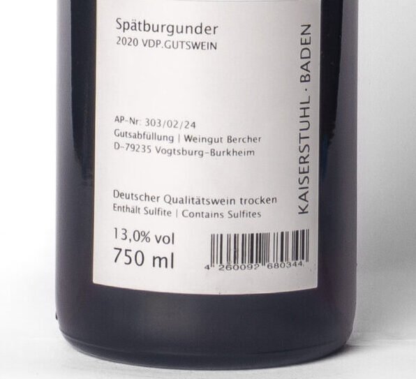 Bercher, Spätburgunder