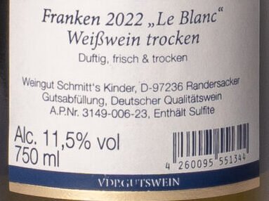 3149 006 23 B Schmitt's Kinder, Le Blanc