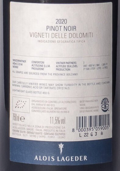 Alois Lageder, Pinot Noir 2020