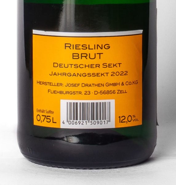 Drathen, Baptist Sekt Riesling Brut