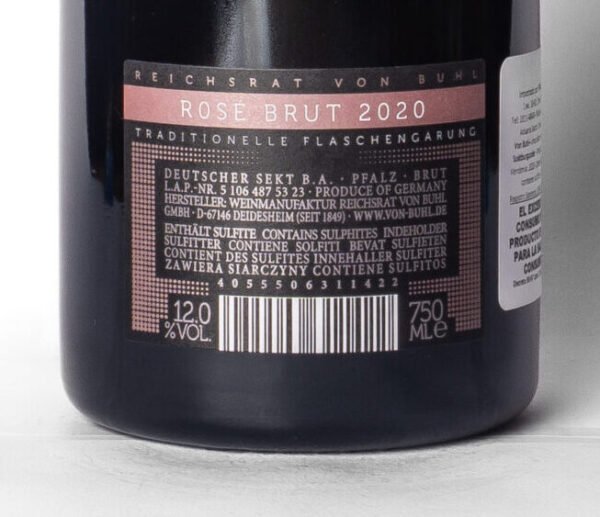 5 106 487 53 23 B Von Buhl, Sekt Brut Rose