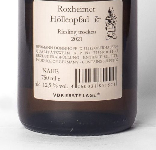 Dönnhoff, Roxheimer Höllenpfad Riesling 1G