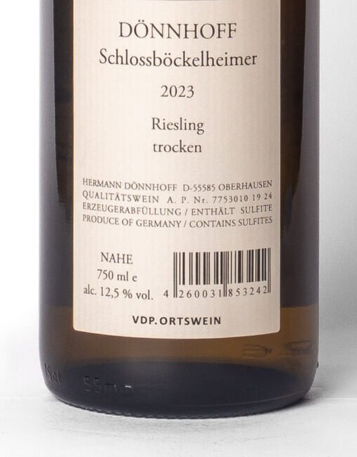 Dönnhoff, Schlossböckelheimer Riesling