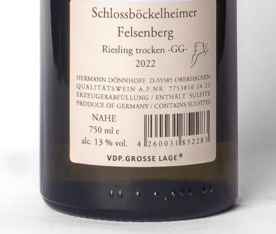 Dönnhoff, Schlossböckelheimer Felsenberg Riesling GG