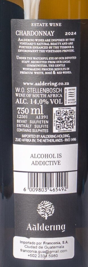 Aaldering, Estate Chardonnay