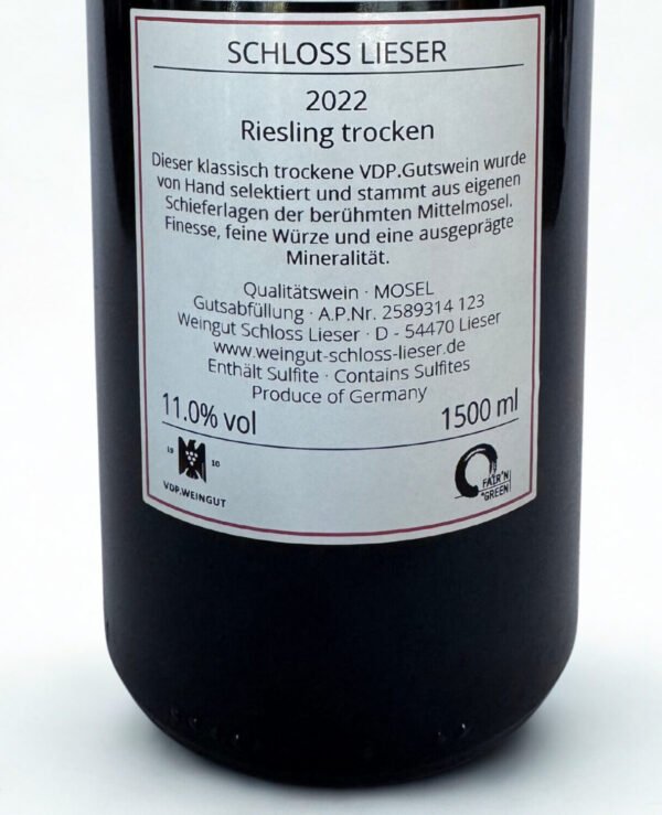 Schloss Lieser, Riesling Trocken  Magnum